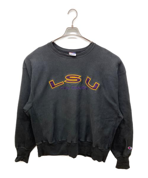Champion REVERSE WEAVE（チャンピオン リバース ウィーブ）Champion REVERSE WEAVE (チャンピオン リバース ウィーブ) 90'sプリントスウェット ブラック サイズ:XXLの古着・服飾アイテム