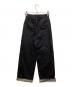 moussy (マウジー) GLITTER DENIM WIDE STRAIGHT ブラック：4000円