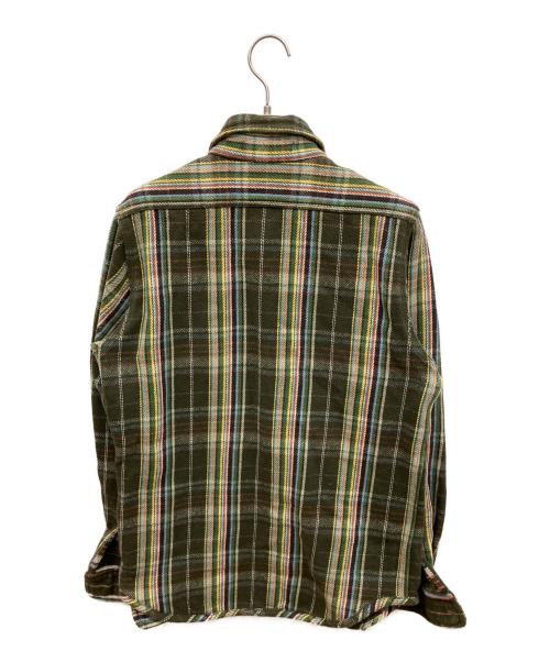 NIGEL CABOURN（ナイジェルケーボン）NIGEL CABOURN (ナイジェルケーボン) リバーシブル チェック ネルシャツ グリーン サイズ:46の古着・服飾アイテム