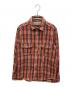 NIGEL CABOURN（ナイジェルケーボン）の古着「リバーシブルチェックネルシャツ」｜オレンジ