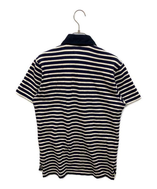 NIGEL CABOURN（ナイジェルケーボン）NIGEL CABOURN (ナイジェルケーボン) ボーダーポロシャツ ネイビー サイズ:46の古着・服飾アイテム