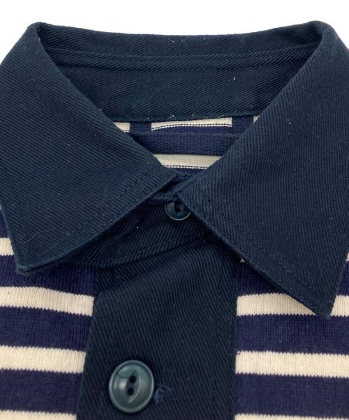 NIGEL CABOURN（ナイジェルケーボン）NIGEL CABOURN (ナイジェルケーボン) ボーダーポロシャツ ネイビー サイズ:46の古着・服飾アイテム