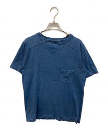 NIGEL CABOURN（ナイジェルケーボン）の古着「両Vガゼット ポケットTシャツ」｜ネイビー