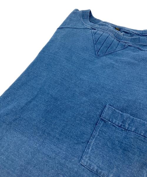 NIGEL CABOURN（ナイジェルケーボン）NIGEL CABOURN (ナイジェルケーボン) 両Vガゼット ポケットTシャツ ネイビー サイズ:46の古着・服飾アイテム