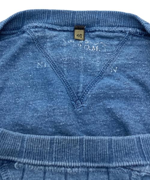 NIGEL CABOURN（ナイジェルケーボン）NIGEL CABOURN (ナイジェルケーボン) 両Vガゼット ポケットTシャツ ネイビー サイズ:46の古着・服飾アイテム