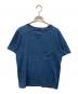 NIGEL CABOURN（ナイジェルケーボン）の古着「両Vガゼット ポケットTシャツ」｜ネイビー