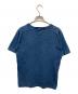 NIGEL CABOURN (ナイジェルケーボン) 両Vガゼット ポケットTシャツ ネイビー サイズ:46：5000円