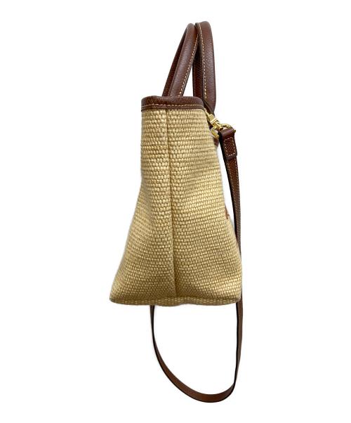 LONGCHAMP（ロンシャン）LONGCHAMP (ロンシャン) ル プリアージュ パニエ ハンドバッグ ナチュラルの古着・服飾アイテム
