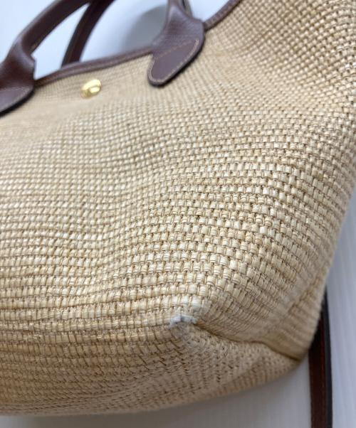 LONGCHAMP（ロンシャン）LONGCHAMP (ロンシャン) ル プリアージュ パニエ ハンドバッグ ナチュラルの古着・服飾アイテム