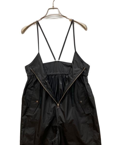 Adam et Rope（アダム エ ロペ）Adam et Rope (アダム エ ロペ) シャイニータフタ撥水ロンパース ブラック サイズ:-の古着・服飾アイテム