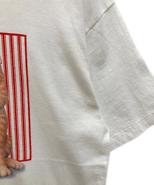 PEACOCK（ピーコック）PEACOCK (ピーコック) プリントTシャツ ホワイト サイズ:Lの古着・服飾アイテム