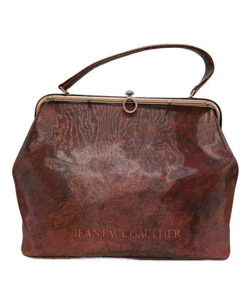 Jean Paul GAULTIER（ジャンポールゴルチェ）Jean Paul GAULTIER (ジャンポールゴルチェ) Vサイバーがま口ハンドバッグ レッドの古着・服飾アイテム