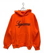 SUPREMEシュプリーム）の古着「Embroidered Script Hooded Sweatshirt」｜オレンジ