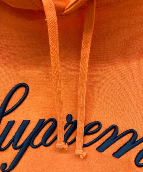 SUPREME（シュプリーム）SUPREME (シュプリーム) Embroidered Script Hooded Sweatshirt オレンジ サイズ:Lの古着・服飾アイテム