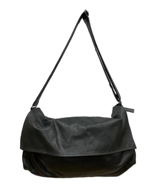 Y's Red Label（ワイズレッドレーベル）Y's Red Label (ワイズレッドレーベル) レザーショルダーバッグ ブラックの古着・服飾アイテム