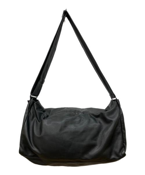 Y's Red Label（ワイズレッドレーベル）Y's Red Label (ワイズレッドレーベル) レザーショルダーバッグ ブラックの古着・服飾アイテム