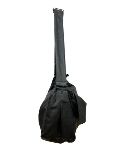 Y's Red Label（ワイズレッドレーベル）Y's Red Label (ワイズレッドレーベル) レザーショルダーバッグ ブラックの古着・服飾アイテム