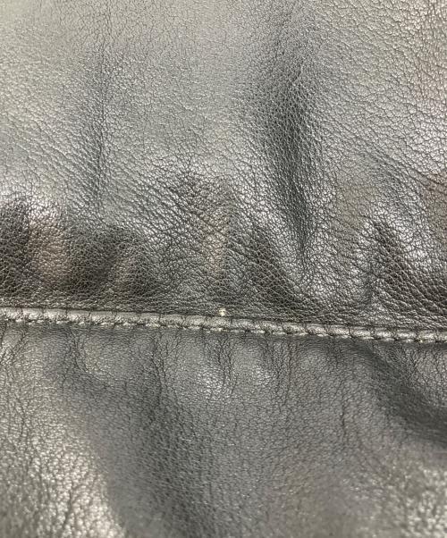 Y's Red Label（ワイズレッドレーベル）Y's Red Label (ワイズレッドレーベル) レザーショルダーバッグ ブラックの古着・服飾アイテム