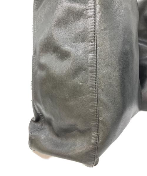 Y's Red Label（ワイズレッドレーベル）Y's Red Label (ワイズレッドレーベル) レザーショルダーバッグ ブラックの古着・服飾アイテム