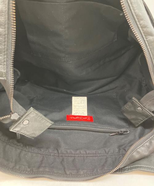 Y's Red Label（ワイズレッドレーベル）Y's Red Label (ワイズレッドレーベル) レザーショルダーバッグ ブラックの古着・服飾アイテム