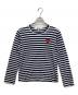 PLAY COMME des GARCONS（プレイコムデギャルソン）の古着「ハートロゴボーダーカットソー」｜ブルー