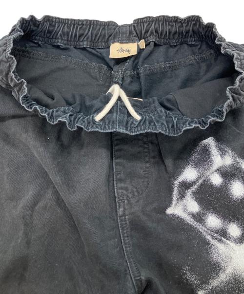 stussy（ステューシー）stussy (ステューシー) Airbrush Icon Beach Pant ブラック サイズ:Lの古着・服飾アイテム