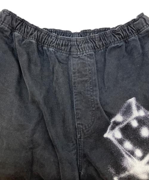 stussy（ステューシー）stussy (ステューシー) Airbrush Icon Beach Pant ブラック サイズ:Lの古着・服飾アイテム