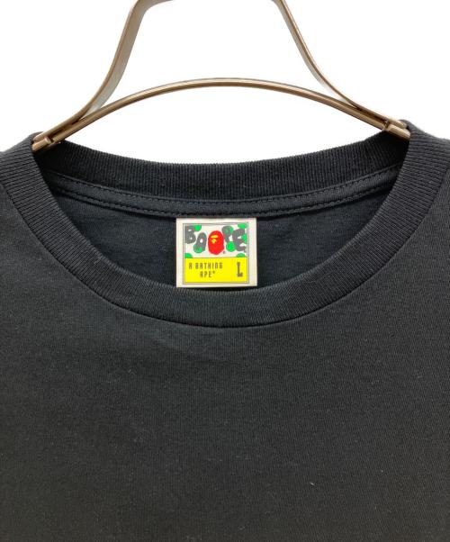 A BATHING APE（アベイシングエイプ）A BATHING APE (アベイシングエイプ) シャークプリントＴシャツ ブラック サイズ:Lの古着・服飾アイテム