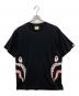 A BATHING APE（アベイシングエイプ）の古着「シャークプリントＴシャツ」｜ブラック