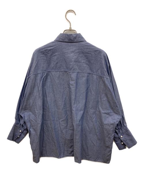 Spick and Span（スピック＆スパン）Spick and Span (スピック＆スパン) パールボタンドルマンオーバーシャツ ネイビー サイズ:FREEの古着・服飾アイテム