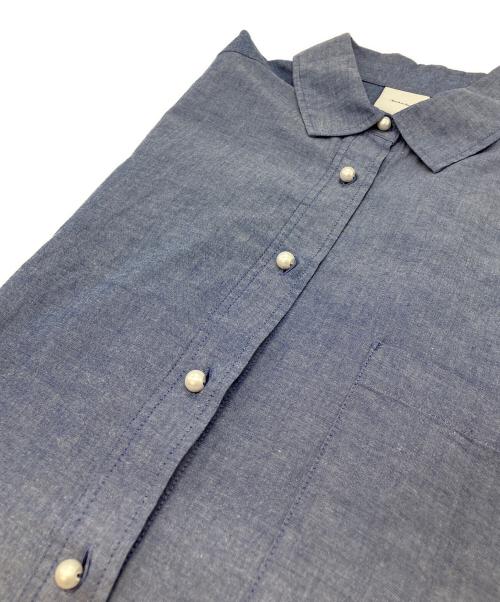 Spick and Span（スピック＆スパン）Spick and Span (スピック＆スパン) パールボタンドルマンオーバーシャツ ネイビー サイズ:FREEの古着・服飾アイテム