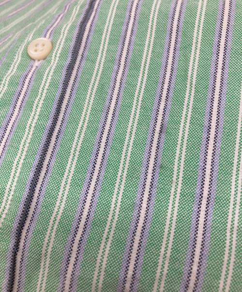 RALPH LAUREN（ラルフローレン）RALPH LAUREN (ラルフローレン) ストライプシャツ グリーン サイズ:Sの古着・服飾アイテム