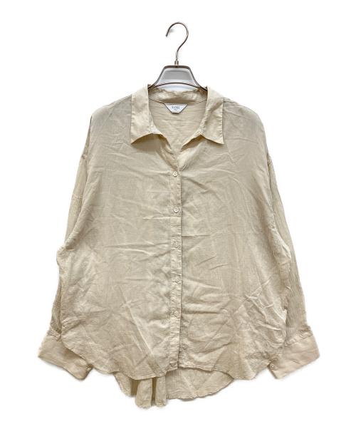 SLOBE IENA（スローブ イエナ）SLOBE IENA (スローブ イエナ) シアーコットンギャザースリーブシャツ ベージュ サイズ:FREEの古着・服飾アイテム