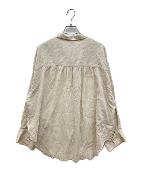SLOBE IENA（スローブ イエナ）SLOBE IENA (スローブ イエナ) シアーコットンギャザースリーブシャツ ベージュ サイズ:FREEの古着・服飾アイテム