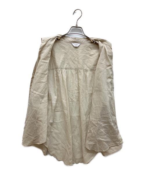 SLOBE IENA（スローブ イエナ）SLOBE IENA (スローブ イエナ) シアーコットンギャザースリーブシャツ ベージュ サイズ:FREEの古着・服飾アイテム