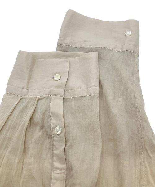 SLOBE IENA（スローブ イエナ）SLOBE IENA (スローブ イエナ) シアーコットンギャザースリーブシャツ ベージュ サイズ:FREEの古着・服飾アイテム