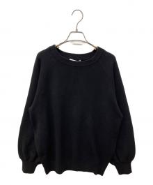 JOURNAL STANDARD relume（ジャーナルスタンダード レリューム）の古着「スウェットライクベーシックニット」｜ブラック