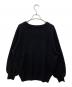 JOURNAL STANDARD relume (ジャーナルスタンダード レリューム) スウェットライクベーシックニット ブラック サイズ:FREE 未使用品：5000円