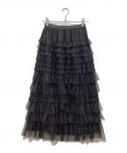 HER LIP TOハーリップトゥ）の古着「Loved one Tulle Skirt」｜ブラック
