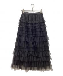 HER LIP TO（ハーリップトゥ）の古着「Loved one Tulle Skirt」｜ブラック