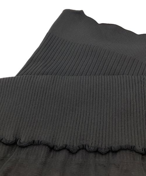 furfur（ファーファー）furfur (ファーファー) リブロングワンピース ブラック サイズ:FREEの古着・服飾アイテム