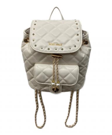 ま*中様 rose muse ロゼミューズ ショルダーバック ホワイト 中古・古着通販】rose muse (ロゼミューズ) Quilting bijou backpack