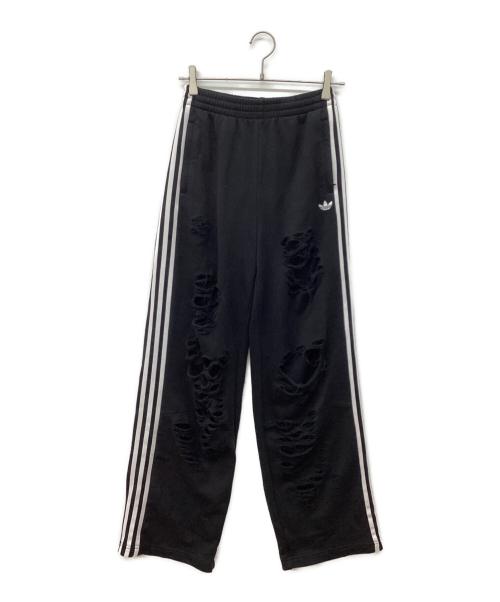 adidas（アディダス）adidas (アディダス) ダメージ加工 スウェットパンツ ブラック サイズ:Mの古着・服飾アイテム