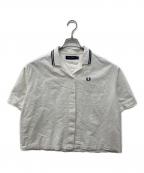 FRED PERRYフレッドペリー）の古着「Tipped Placket Detail Shirt」｜ホワイト