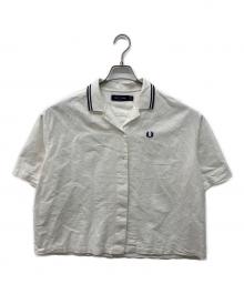 FRED PERRY（フレッドペリー）の古着「Tipped Placket Detail Shirt」｜ホワイト