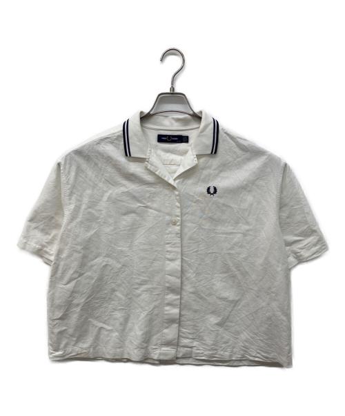 FRED PERRY（フレッドペリー）FRED PERRY (フレッドペリー) Tipped Placket Detail Shirt ホワイト サイズ:UK 10の古着・服飾アイテム