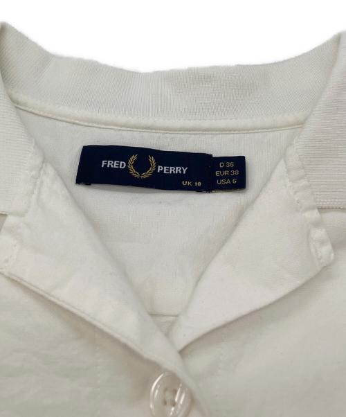 FRED PERRY（フレッドペリー）FRED PERRY (フレッドペリー) Tipped Placket Detail Shirt ホワイト サイズ:UK 10の古着・服飾アイテム