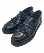FRED PERRY×GEORGE COXフレッドペリー×ジョージコックス）の古着「タッセルローファー」｜ブラック
