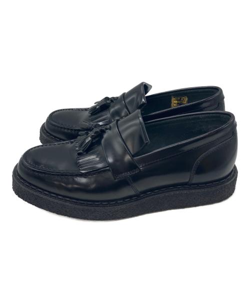 FRED PERRY（フレッドペリー）FRED PERRY (フレッドペリー) GEORGE COX (ジョージコックス) タッセルローファー ブラック サイズ:UK 6の古着・服飾アイテム
