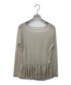 SLOBE IENAスローブ イエナ）の古着「レイヤードペプラムロンTEE」｜ベージュ